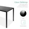 Best Choice Products 5-Piece Kitchen Dining Table Set w/ Glass Tabletop, 4 Faux Leather Chairs